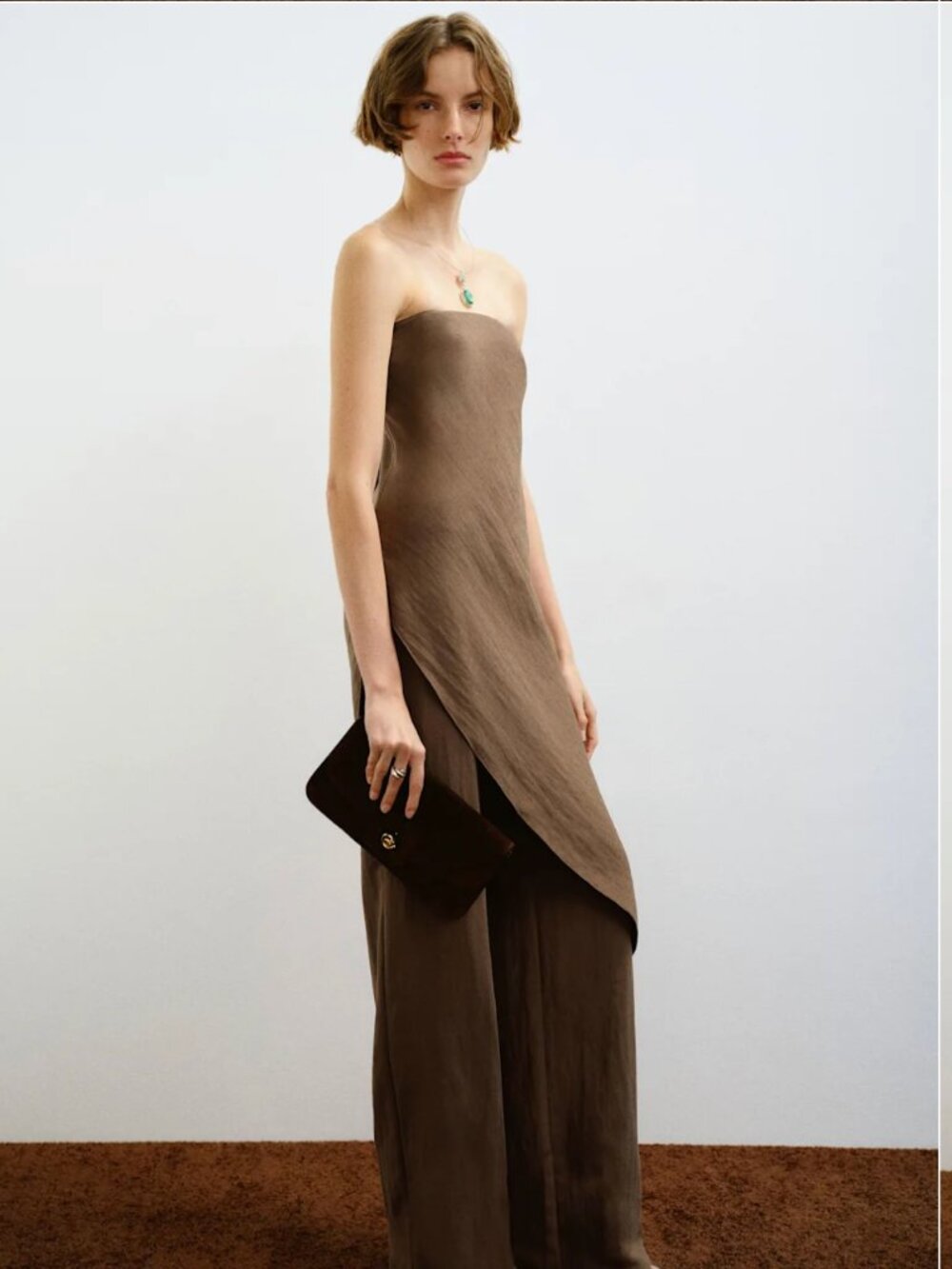 Reformation Mira Two Piece Brown - Size S